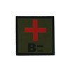 Black Trident Black Trident Blood Type Patch Bneg