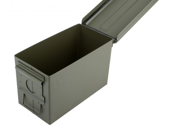 US Munitionskiste Kunststoff Cal 50 mm groß oliv Kiste Box Aufbewahrung NEU 