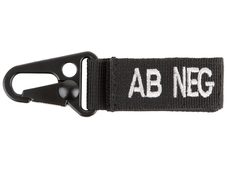 MilTec Bloodtype Karabiner AB neg