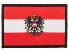 STEINADLER Klettflagge AUT gewebt